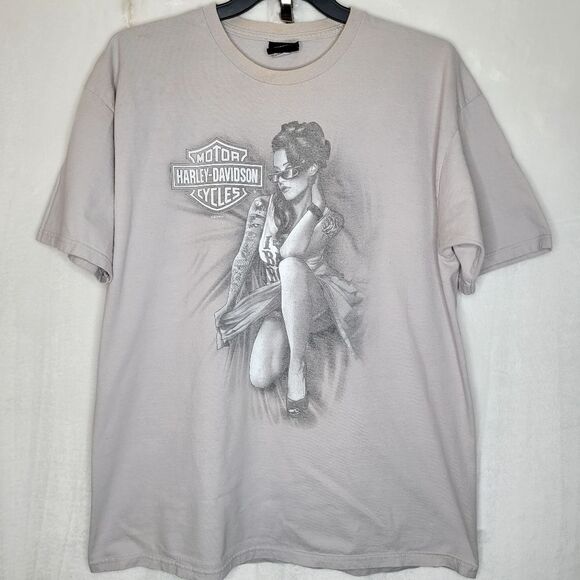Harley-Davidson Pin Up Girl T Shirt Size XL - Picture 1 of 10